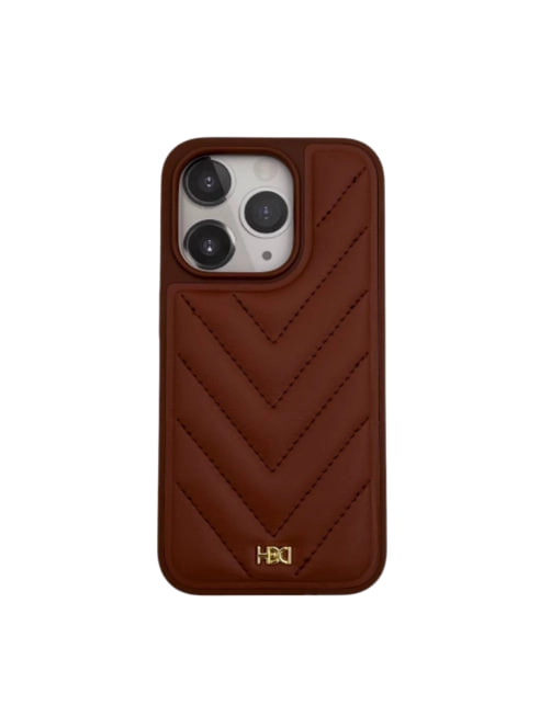 Чехол HDD Leather Pillows HBC-019 для iPhone 15 Pro коричневый купить