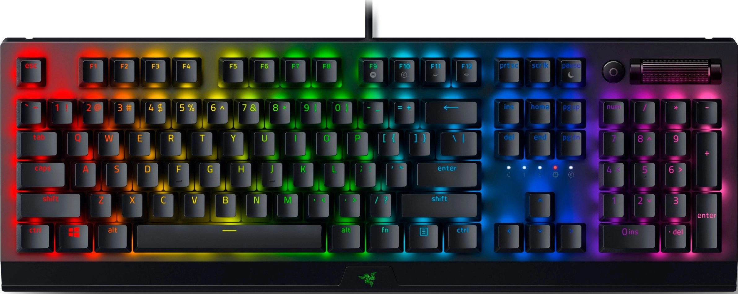 Razer BlackWidow V3 Razer Yellow Switch USB Black Klaviaturasi arzon