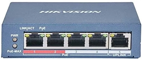 PoE-коммутатор Hikvision DS-3E0105P-E/M недорого