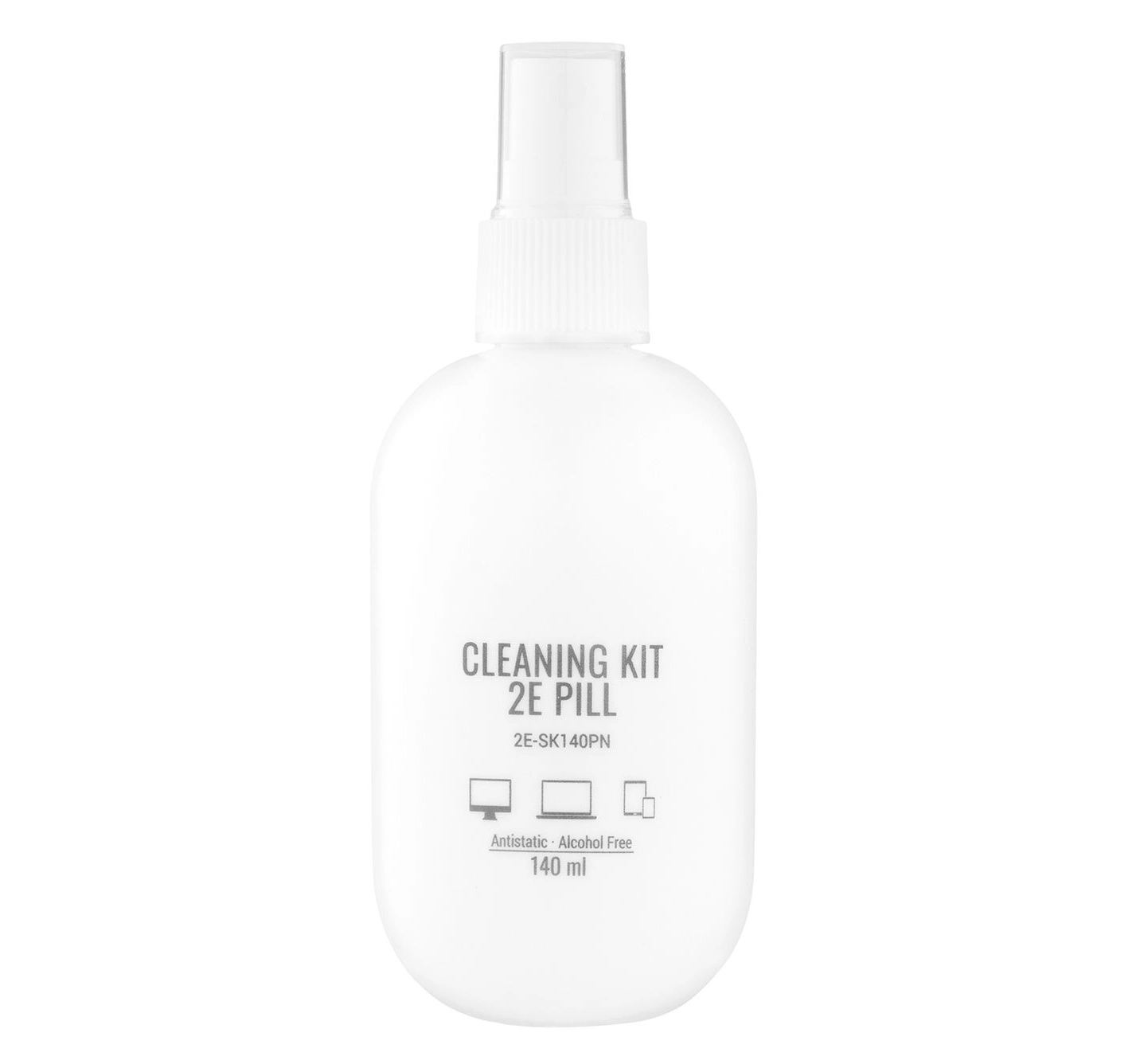 Tozalash toʻplami 2E PILL uchun ofis texnikasi (Liquid 140ml + salfetka 20sm), White-pink arzon