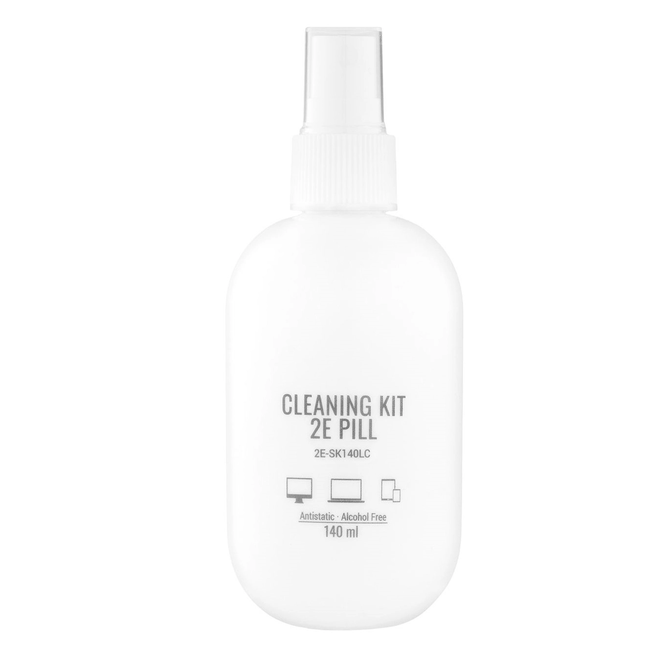 Tozalash to‘plami 2E PILL ofis texnikasi uchun (Liquid 140 ml + salfetka 20 sm), White-lilac arzon