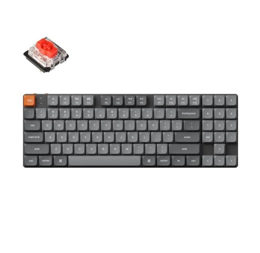 Klaviatura keychron K13 MAX 90 Key, K pro Red, WL/BT/USB-A, Hot-swap, QMK, EN/RU/UZ, RGB, Black sotib olish