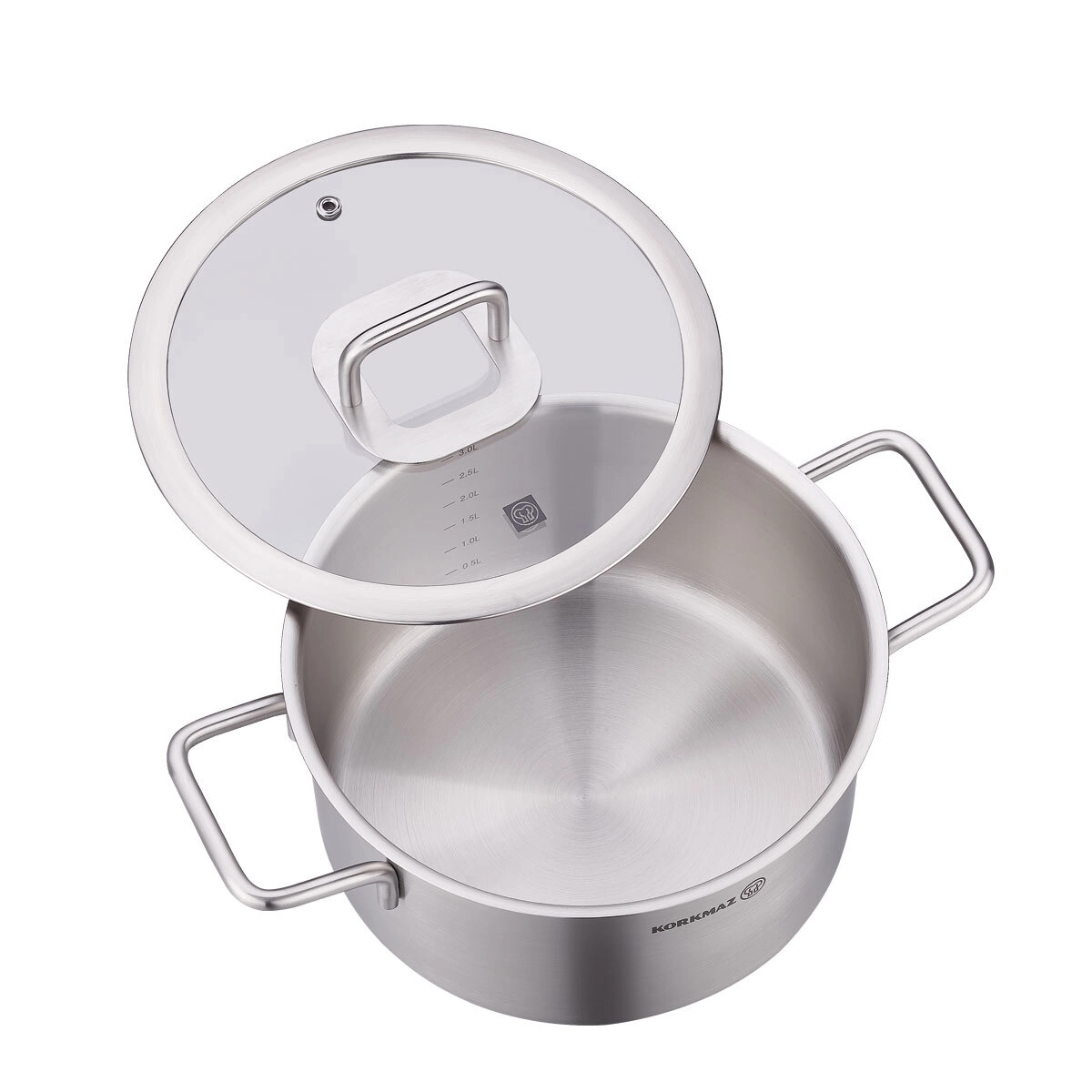 KORKMAZ STELLA A2922 qopqoqli qozon 16×8 sm, 1.8 l onlayn