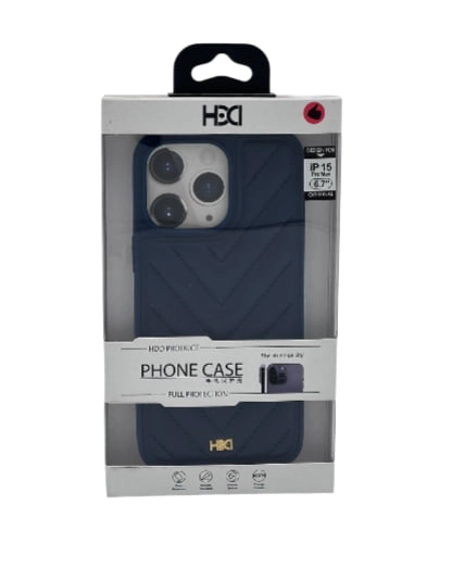 iPhone 15 Pro Max uchun HDD Leather Pillows HBC-019 ko'k g‘ilofi O'zbekistonda