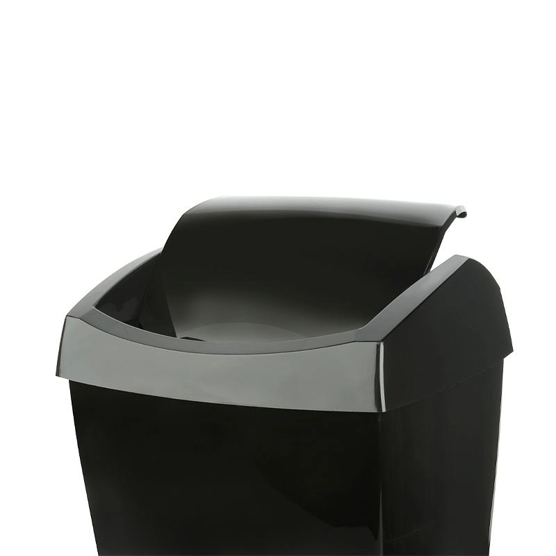 Ведро пластмассовая для мусора  Trash Star Bin 10 lt Black недорого