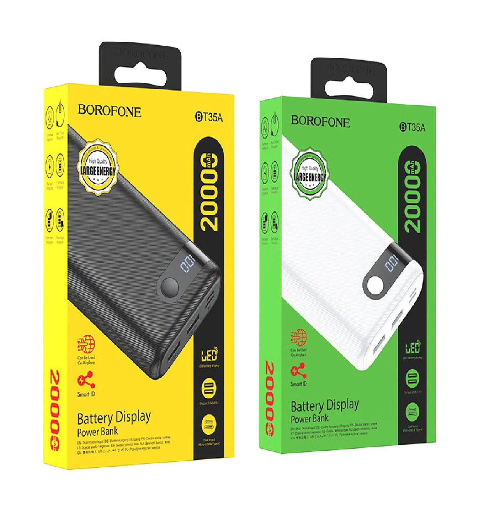 Портативный аккумулятор Borofone BT35A 20000mAh White онлайн