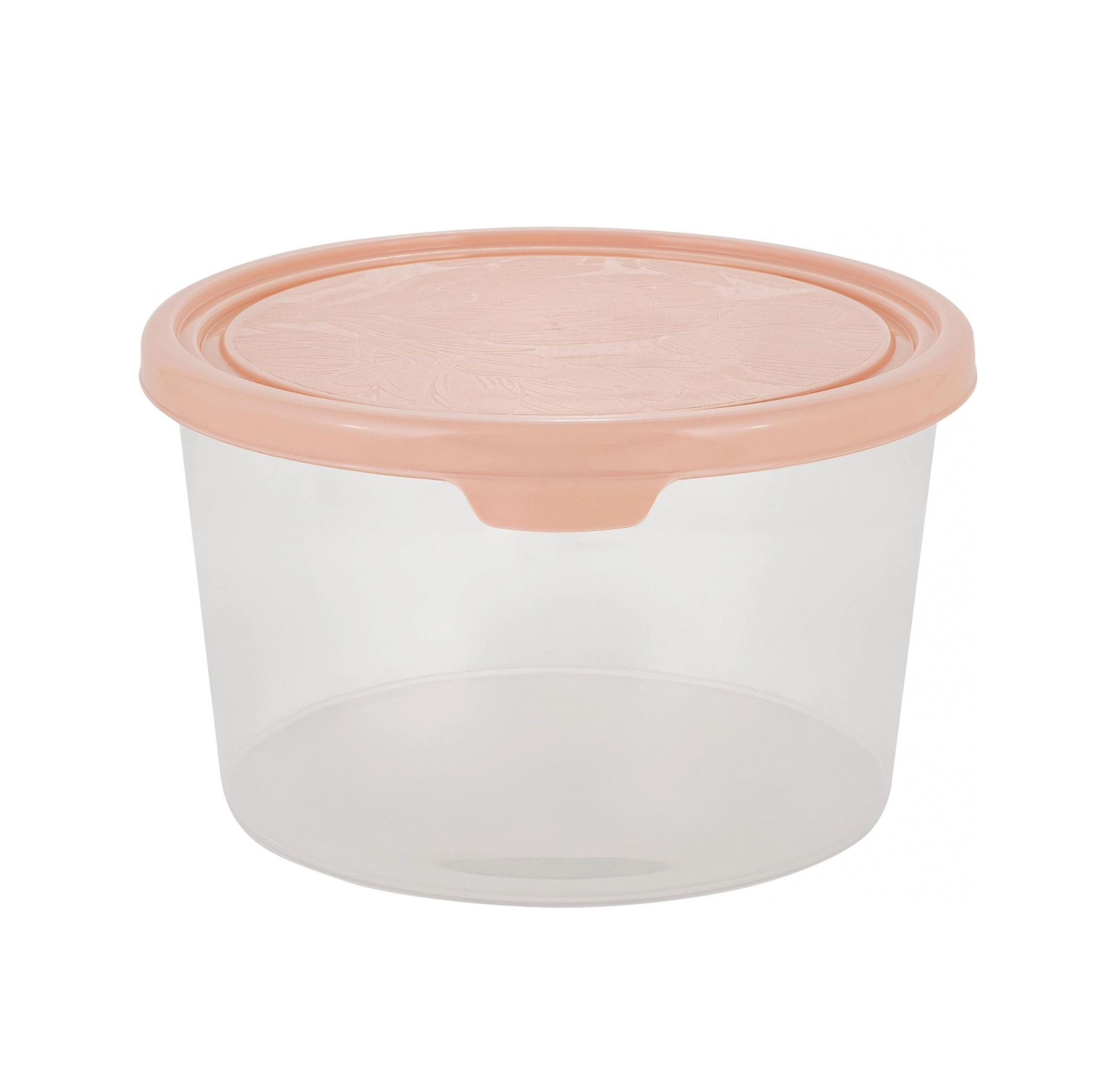 Контейнер для продуктов Plast Team HELSINKI, для заморозки, 0,75л, квадратный, 135х130х78 персиковая карамель sotib olish