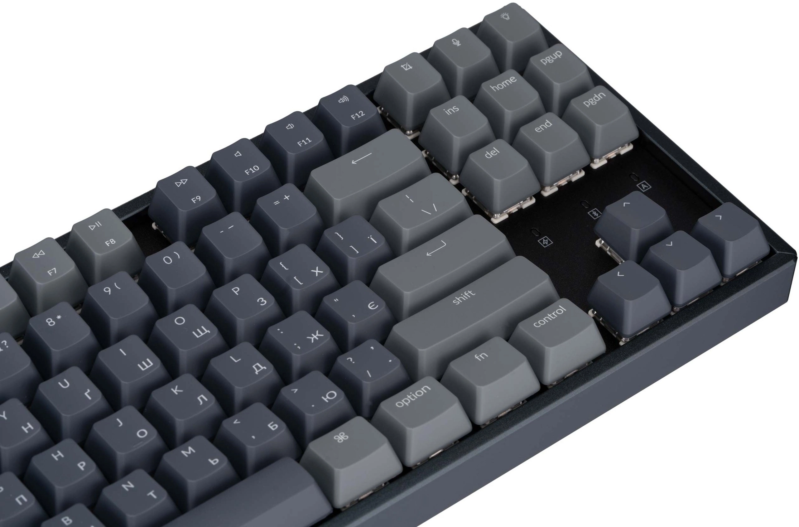 Клавиатура Keychron K8 Aluminum Frame 87 keys, Gateron Red, Hot-Swap, RGB, Black (K8J1_Keychron) onlayn