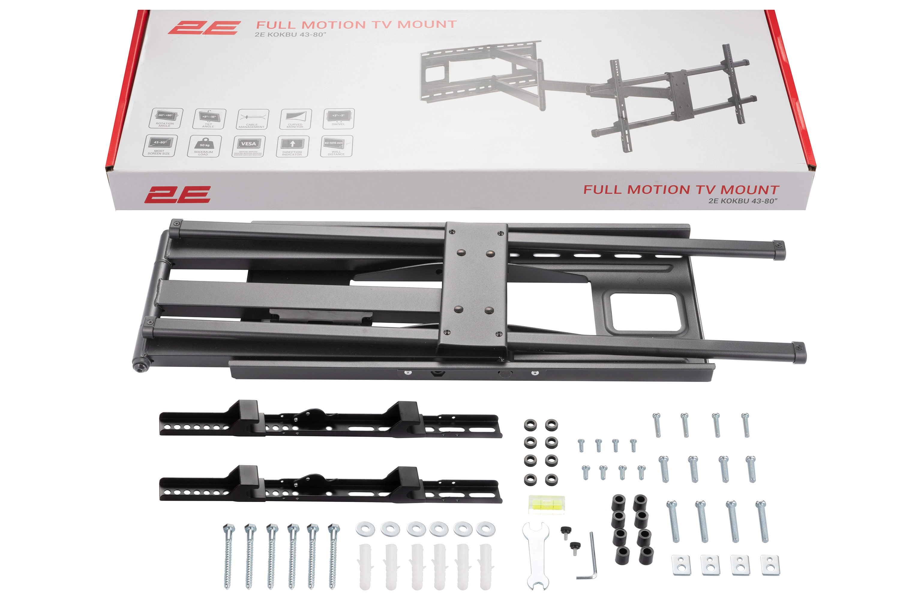 Televizorni eguvchi va burilish moslamasi 43-80″ 2E Kokbu onlayn
