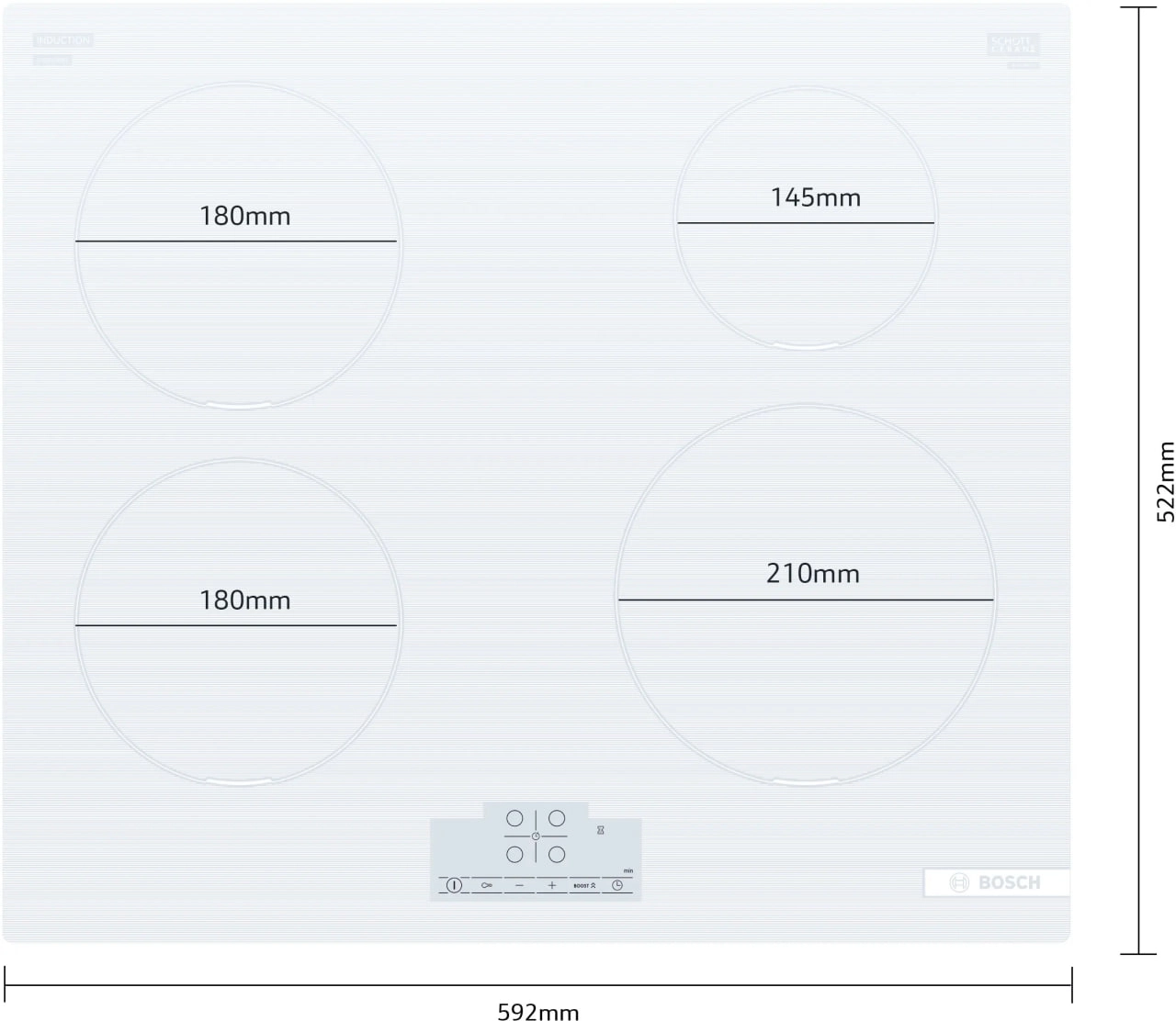 Bosch PUE612BB1E induksion oshxona plitasi yuzasi onlayn