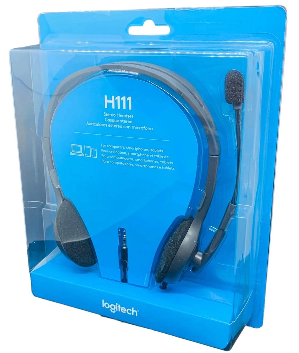 Simli quloqchinlar Logitech H111, Black onlayn