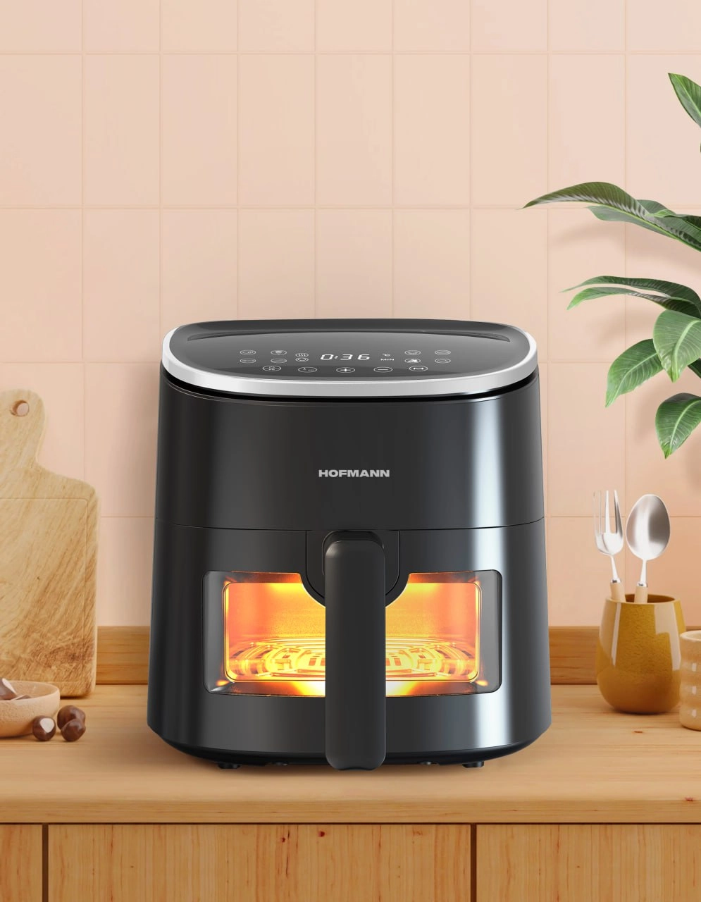 Аэрогриль Hofmann SAF1308TPBK/HF онлайн