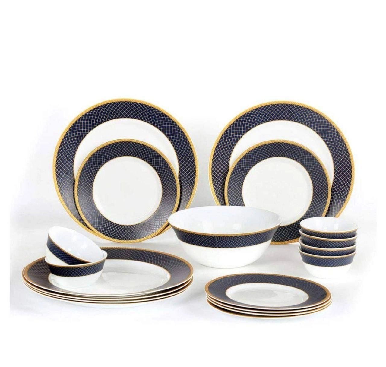 Diva La Opala Regent Blue (44 buyumli) dasturxon servizi O'zbekistonda