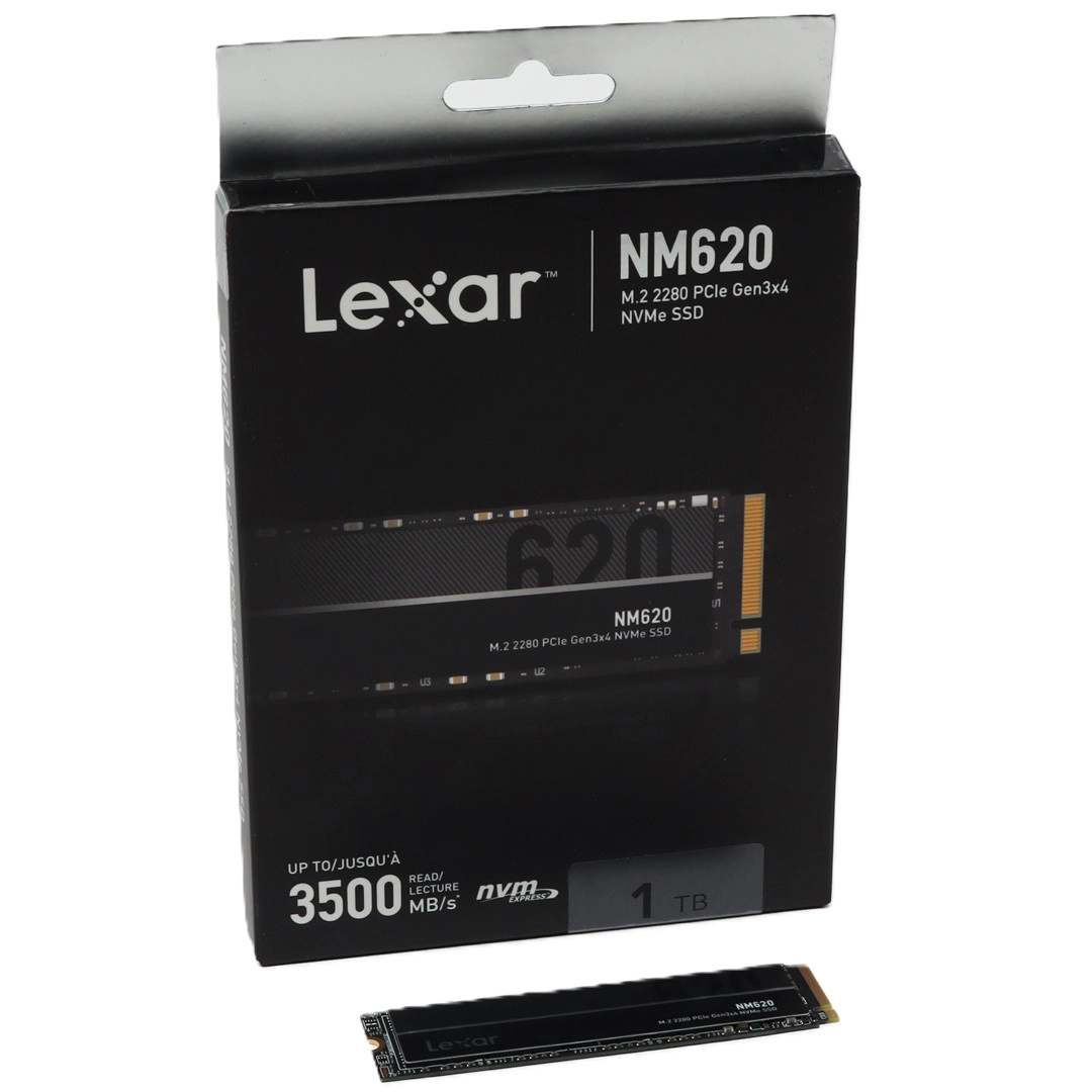 Lexar NM620 1TB M.2 NVMe SSD saqlash qurilmasi , Black narxi