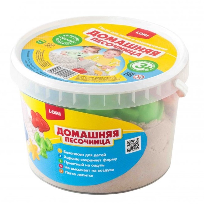 Dengiz qumi “Uy sharoitida qum bilan o‘yin” 1,5 kg, DP-003 sotib olish