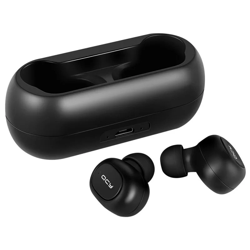 Беспроводные наушники Xiaomi QCY-T1 TWS Smart Earbuds черный онлайн