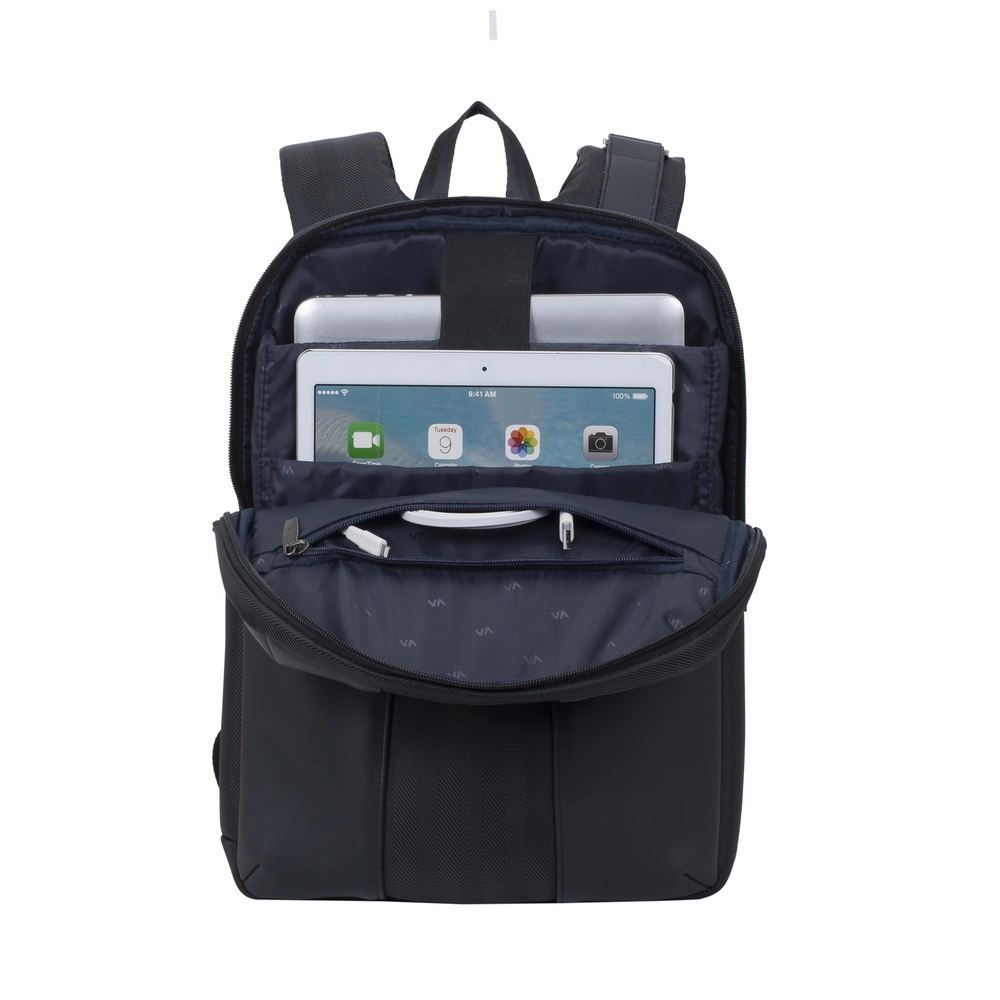 RIVACASE 8125 qora noutbuk ryukzaki, 14