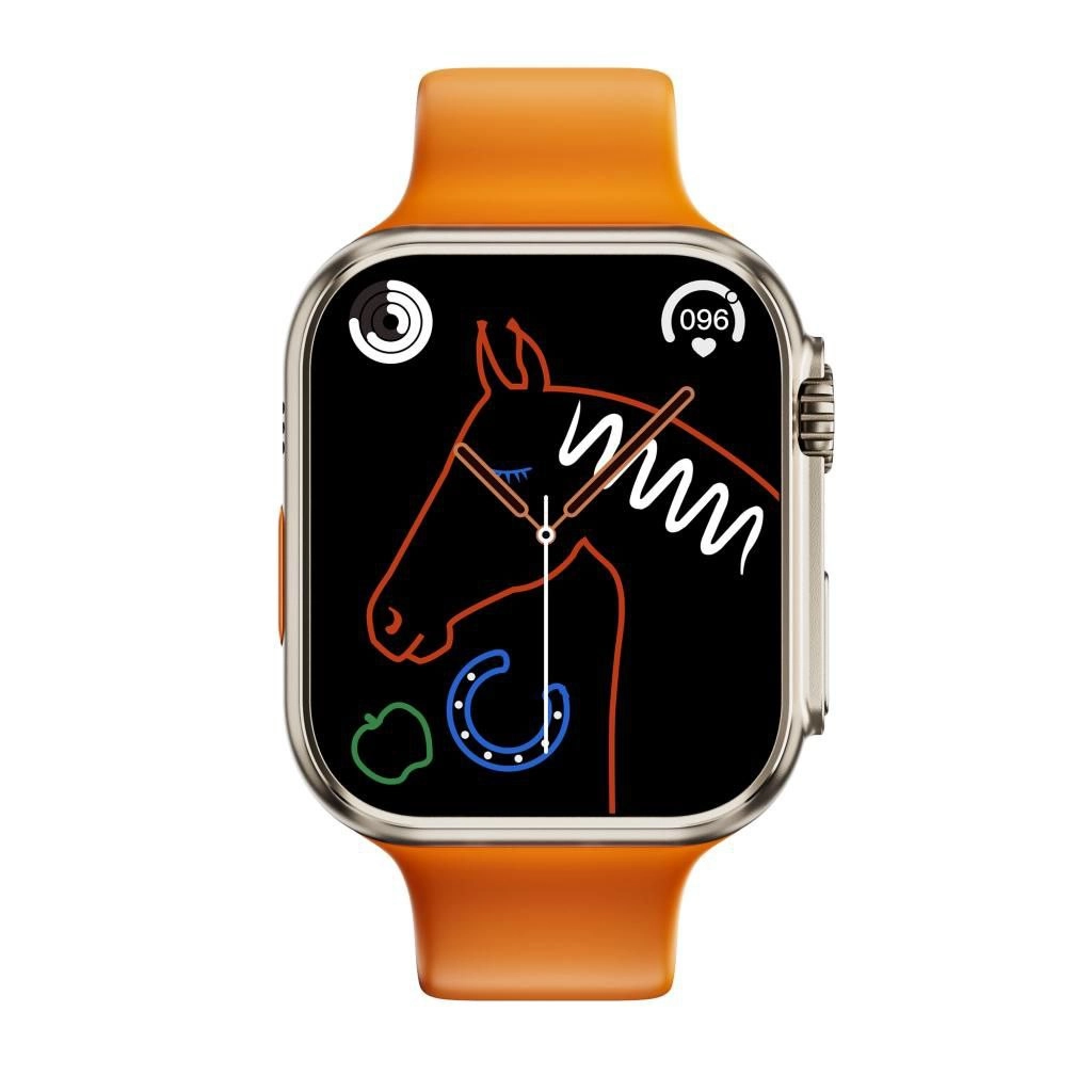 Smart Watch XO M8 Mini Ultra apelsinrang smart-soati arzon