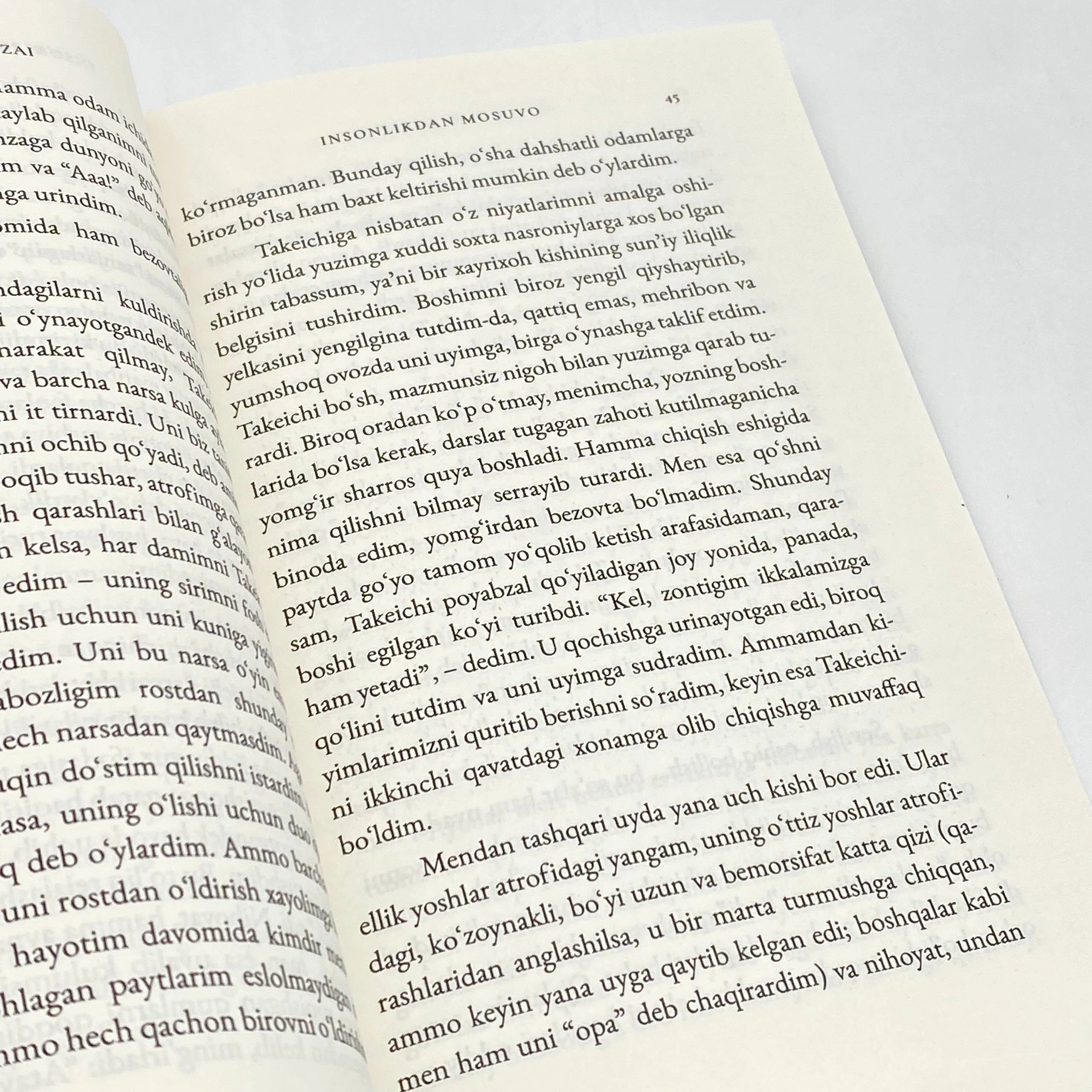 Osamu Dazai: Insonlikdan mosuvo bo'lib to'lash