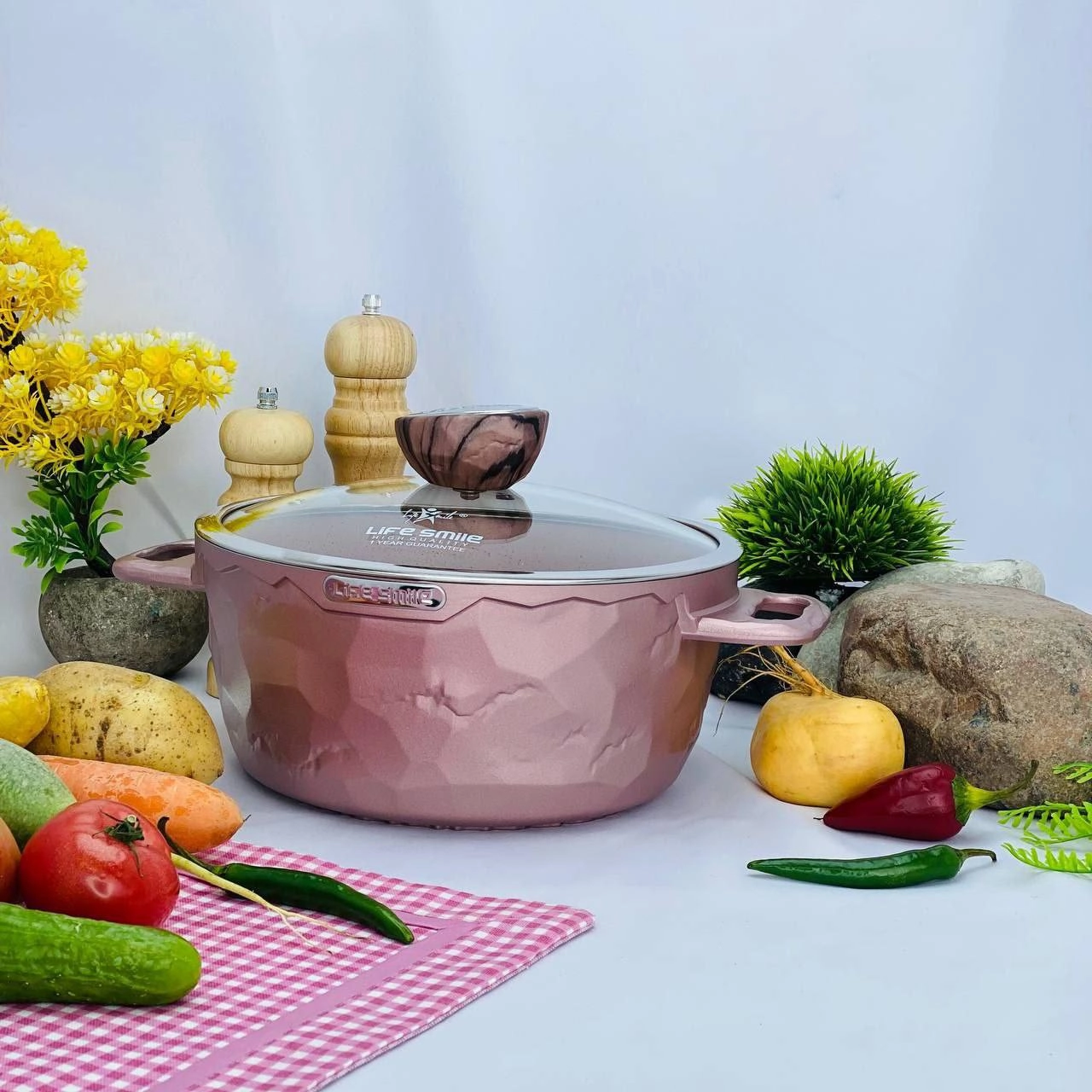 Казан Life Smile 20см 2л, Pink купить