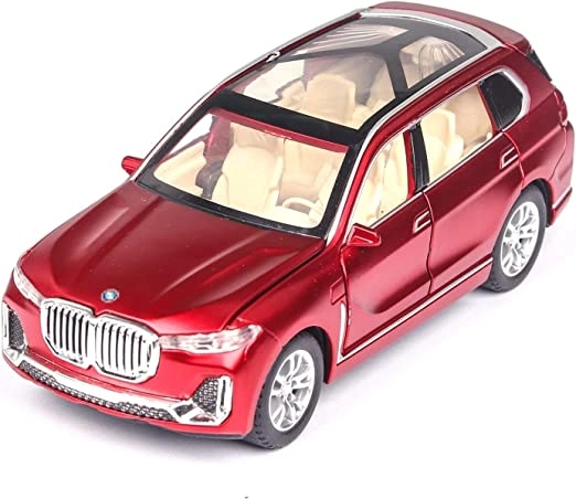 BMW X7 qizil o'yinchoq mashina modeli arzon
