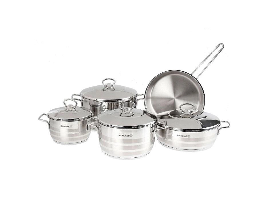 ASTRA A1900 – 9 buyumli Korkmaz idishlar to‘plami sotib olish