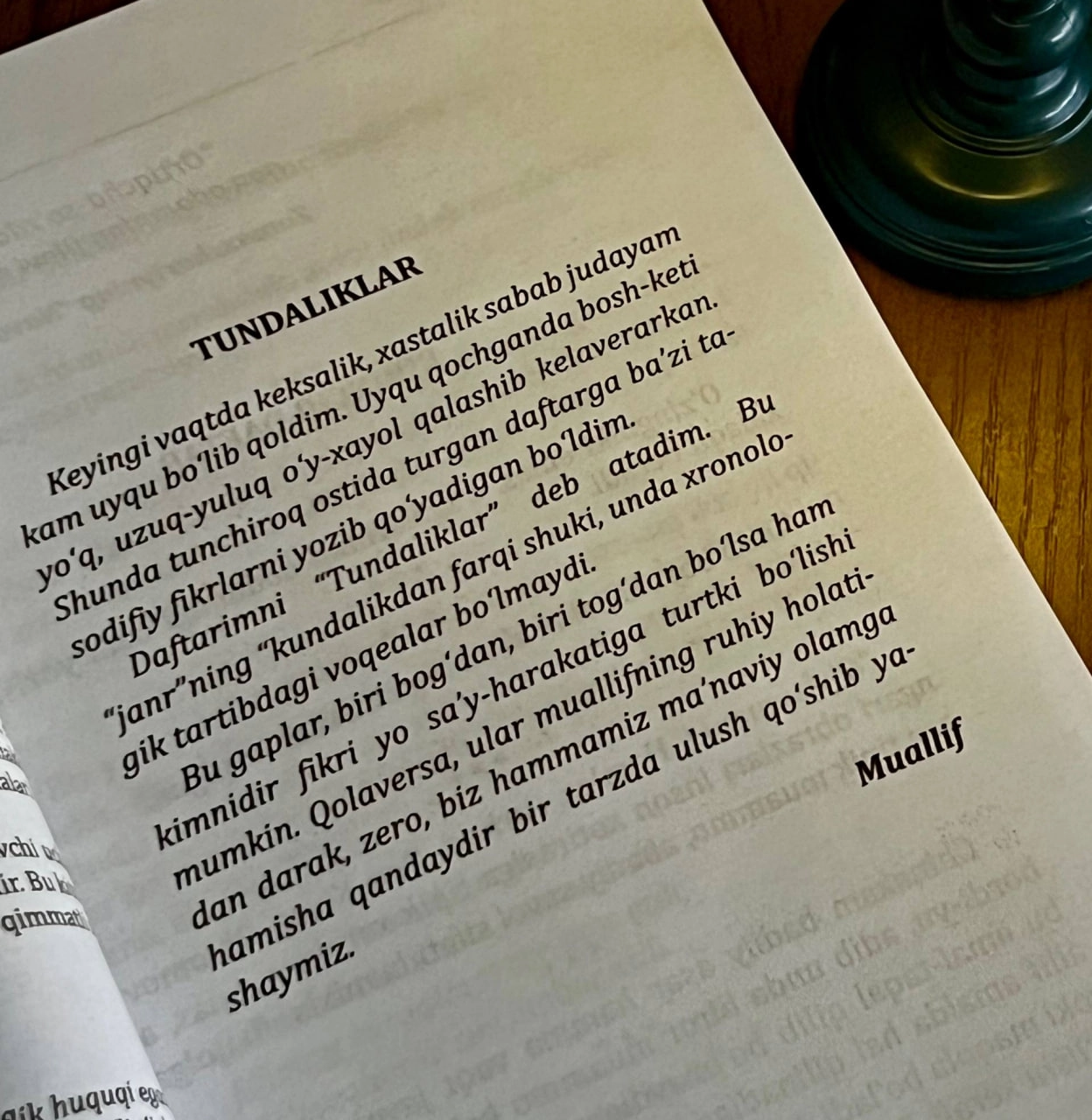 Asqad Muxtor: Tundaliklar arzon