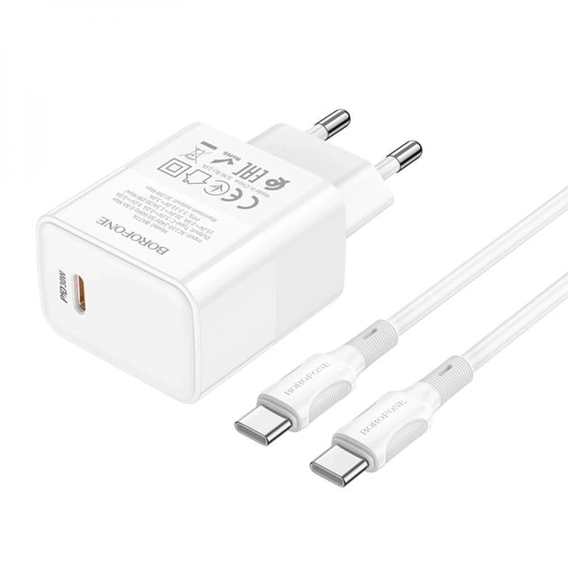 Borofone BA77A Insightful PD / QC 30W Type-C to Type-C  oq tarmoq zaryadlovchi sotib olish