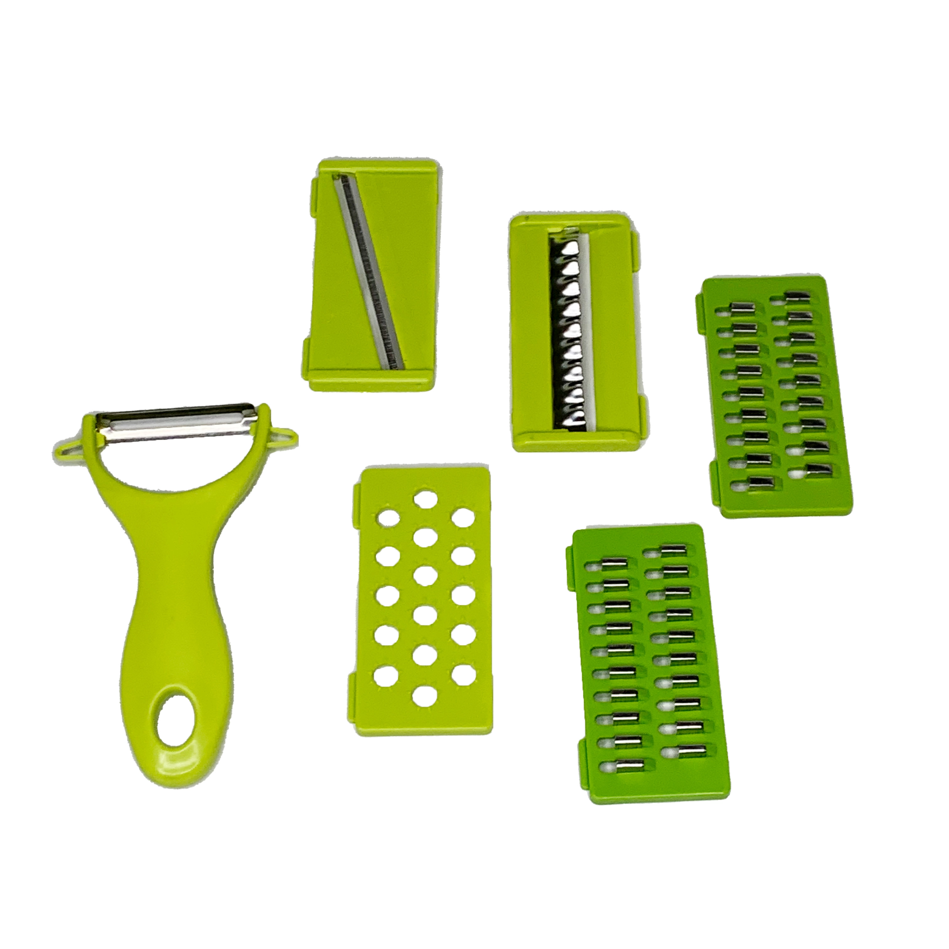 Limeolive Vegetable Cutter – konteynerli, ko‘pfunksiyali qirg‘ich-to‘g‘ragich (oq-sariq) onlayn