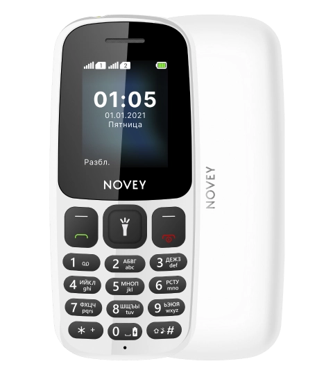 Телефон Novey 107 White купить