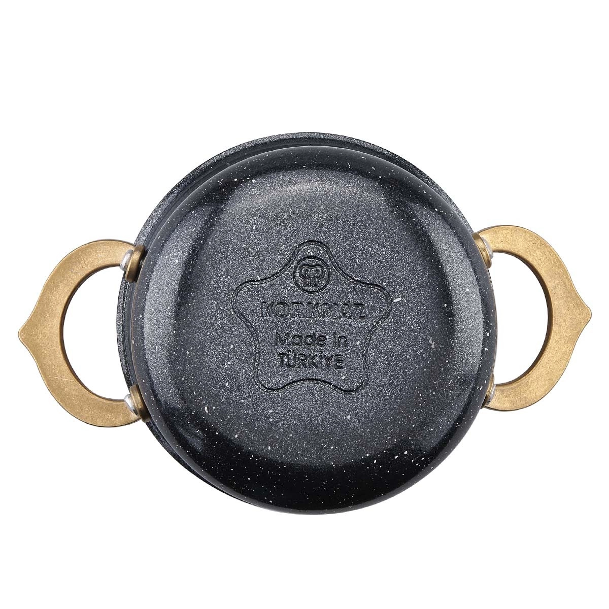 Korkmaz Hanedan 10 sm 0.45 l zanglamaydigan po‘lat, ko‘p qatlamli kapsulali taglik, kostryulkasi (A2972-1) , Black onlayn