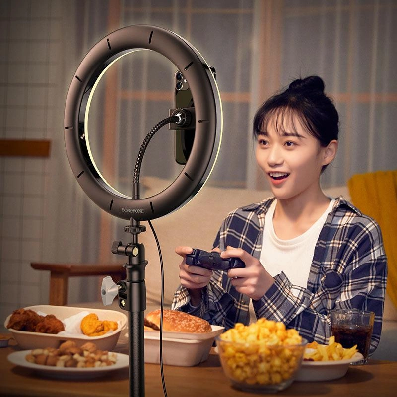 Кольцевая лампа 26 см + Штатив Borofone BH30 Soarer онлайн