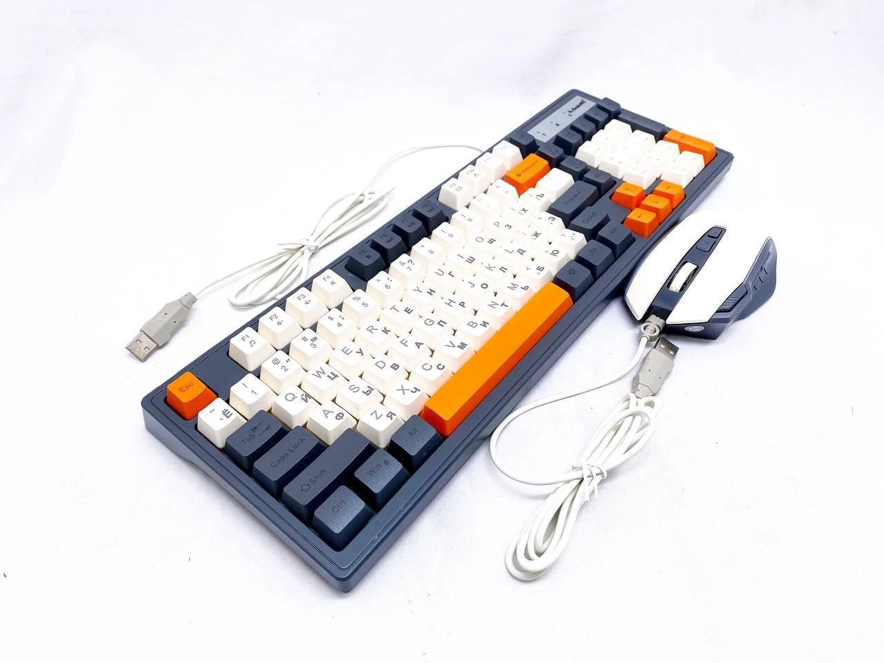 Игровая клавиатура KM800 с кабелем, набор мыши для настольного компьютера - фото №1 Игровая клавиатура KM800 с кабелем, набор мыши для настольного компьютера купить