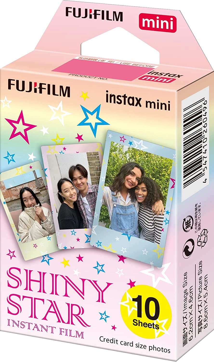 INSTAX MINI Shiny Star (10 dona) kartriji (plyonkasi) arzon