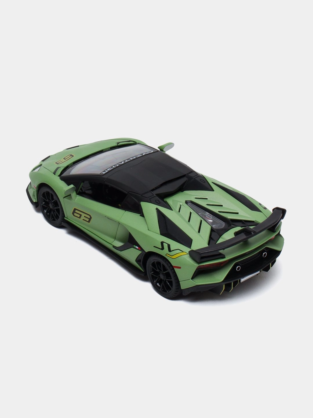 Металлическая коллекционная машинка Lamborghini Aventador SVJ 63 1/24, Green недорого