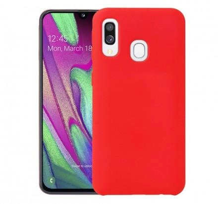 Samsung Galaxy A40 uchun Silicone cover g‘ilofi, qizil sotib olish