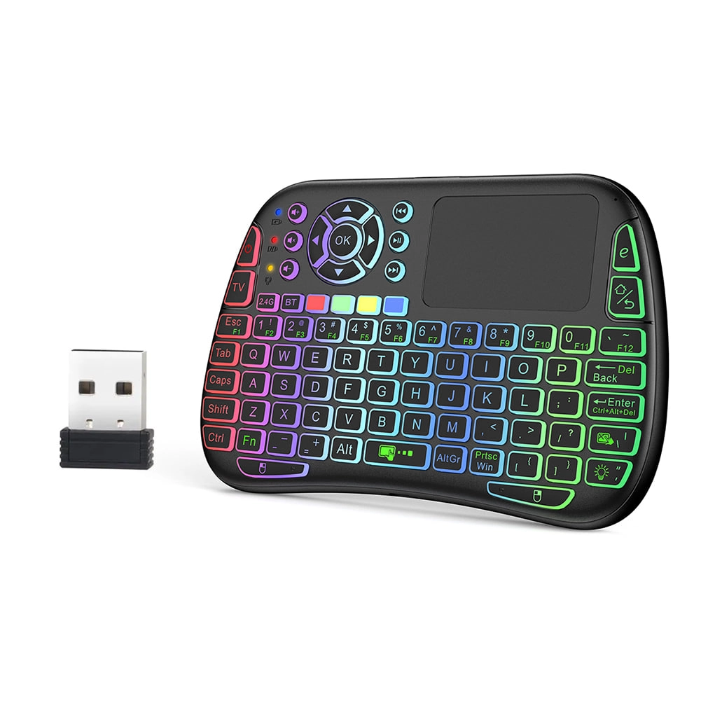 Беспроводная мини клавиатура с тачпадом RGB M9 купить