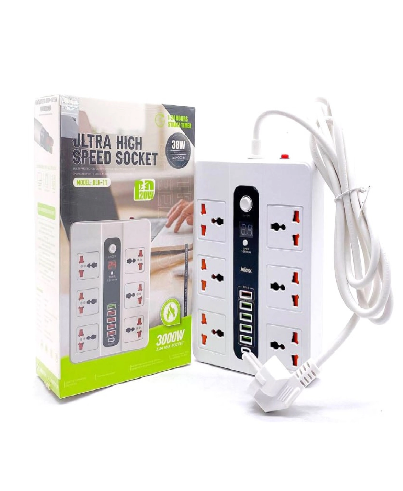 Удлинитель Inkax Bkl11 5USB 2m купить