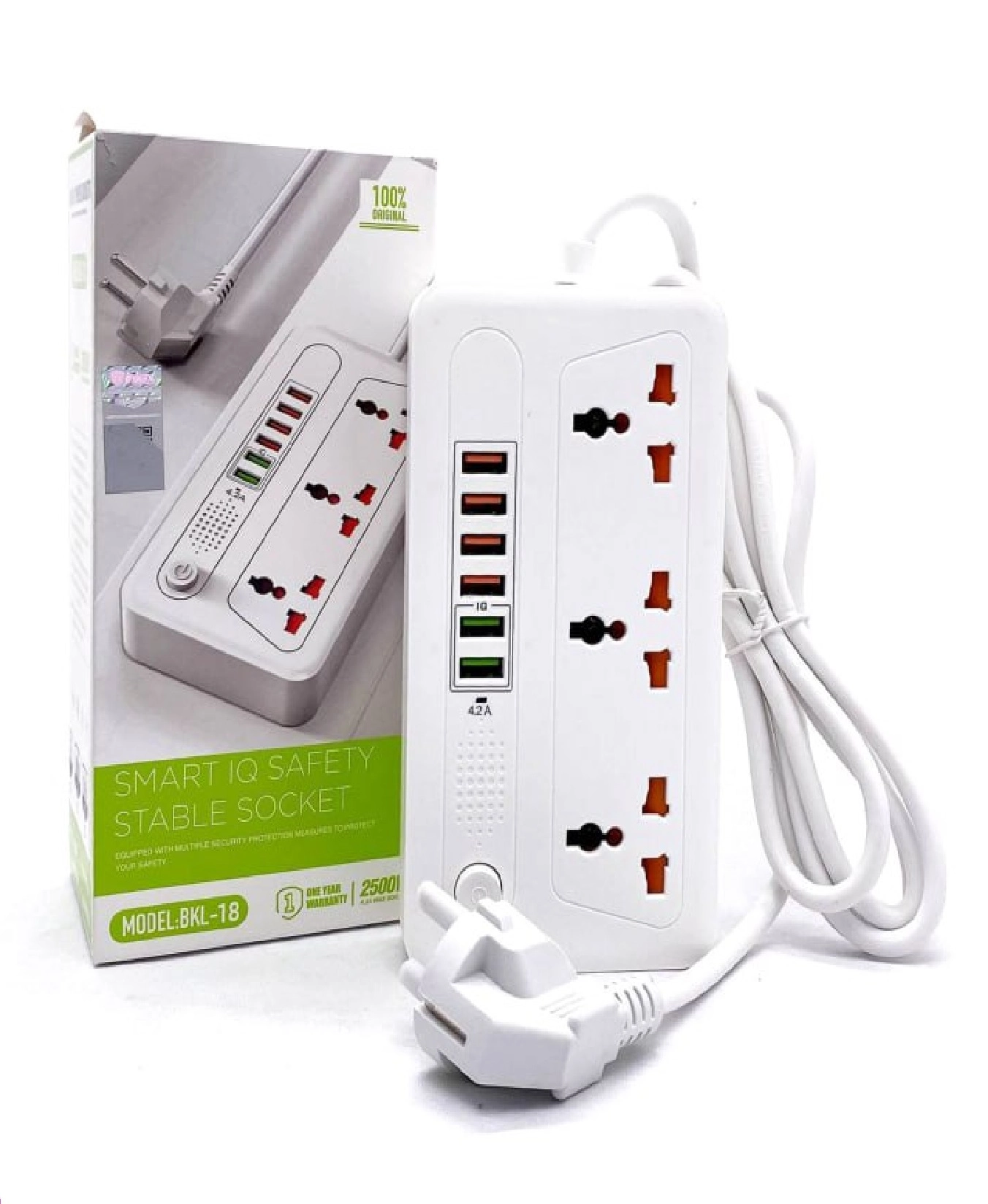 Inkax Bkl18 3PIN 6USB 2m uzaytirgichi sotib olish