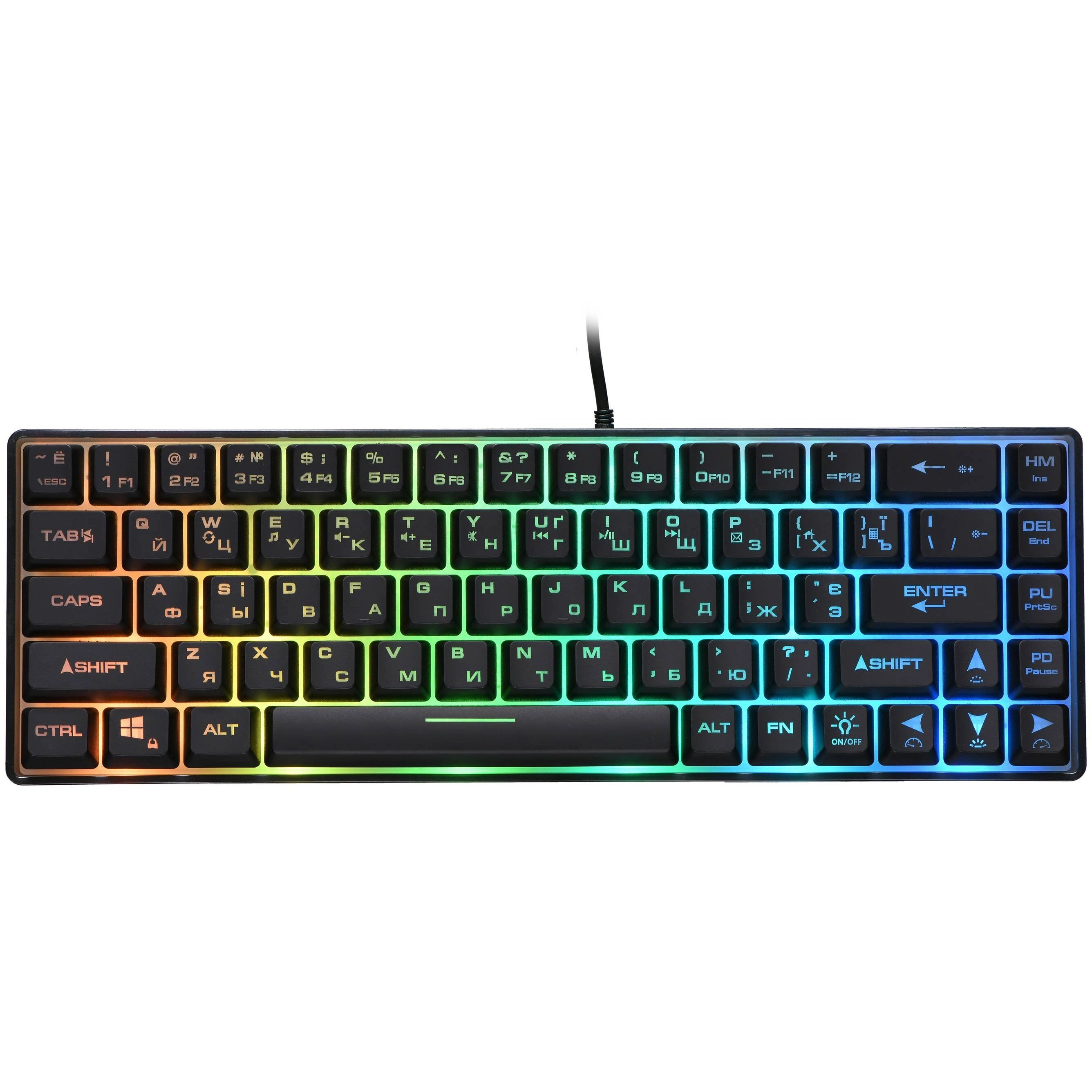 Клавиатура и мышь 2E GAMING KG345 RGB 68key USB Transparent + MG345 RGB USB Transparent купить