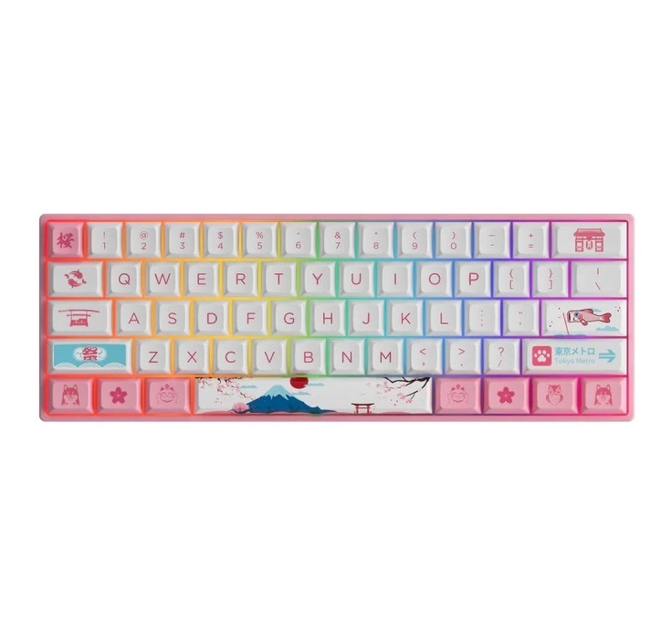Akko 3061S World Tour Tokyo R2 RGB Hotswappable CS Jelly Purple RGB klaviaturasi sotib olish