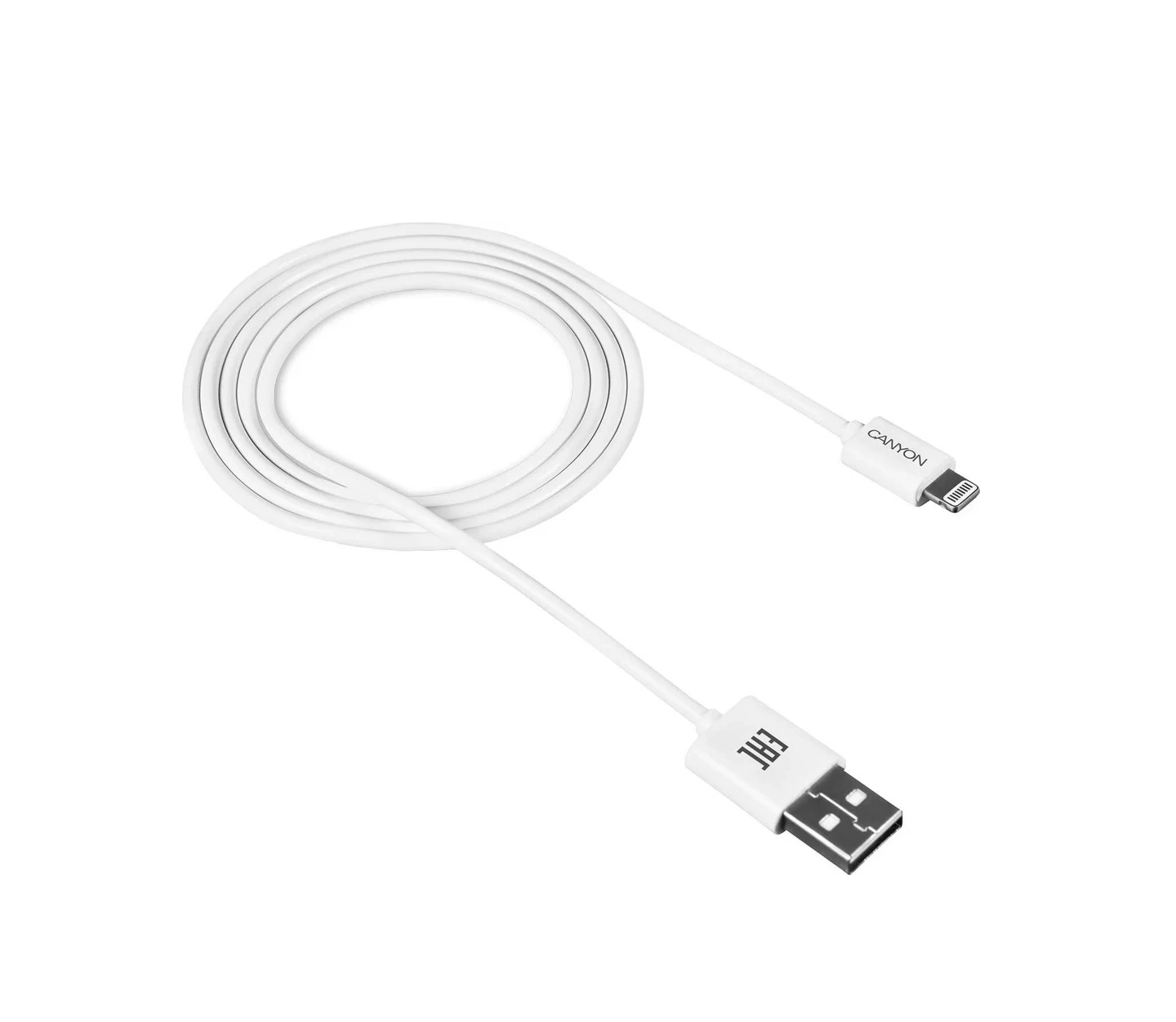 Кабель Canyon CFI-1 USB/Lightning-8-pin, 1 м White CNE-CFI1W купить