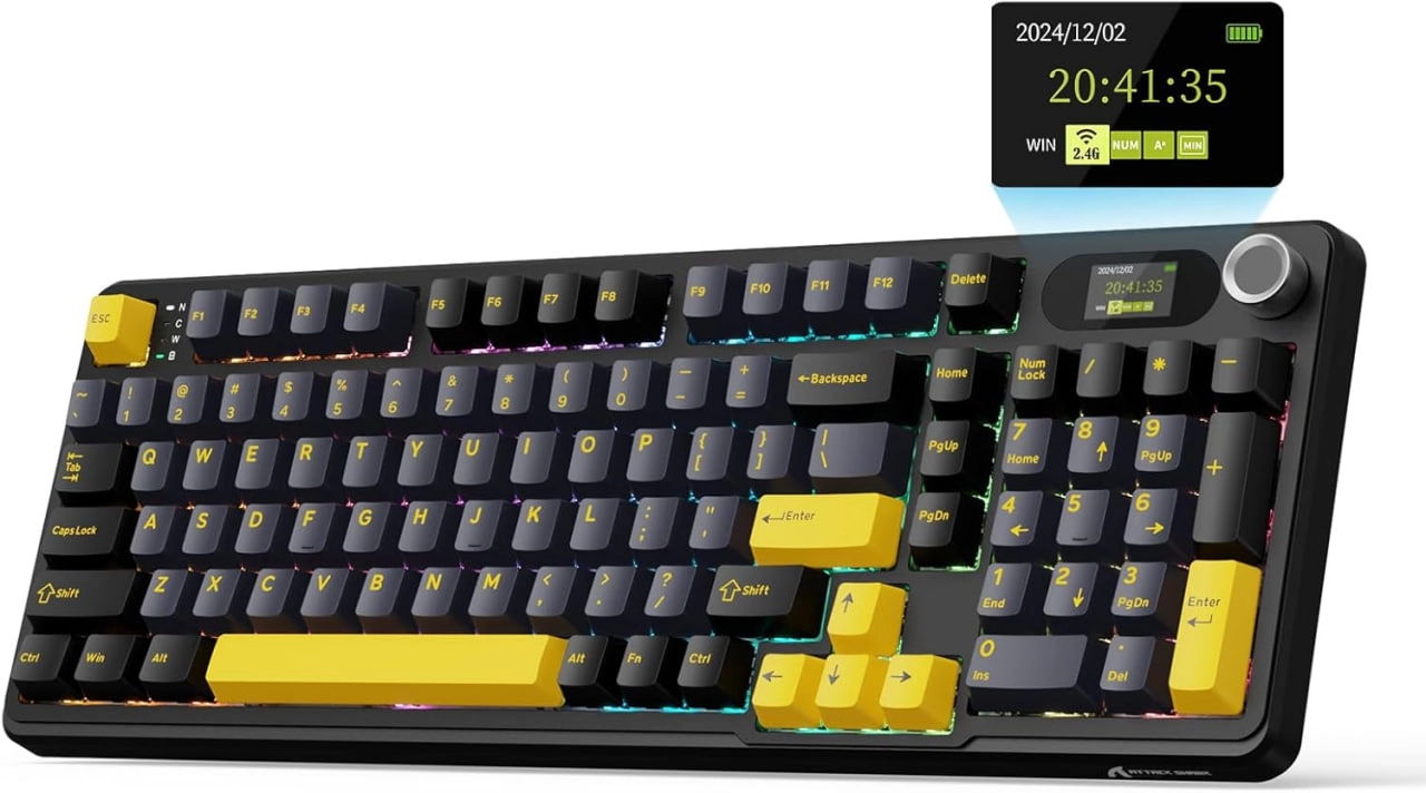 O'yin klaviaturasi Attack Shark X98 PRO, Black arzon