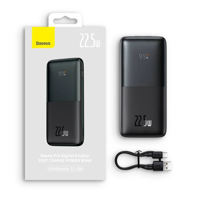 Baseus Bipow Pro Digital Display Fast Charge Power Bank 10000mAh 22.5W  tashqi akkumulyatori sotib olish