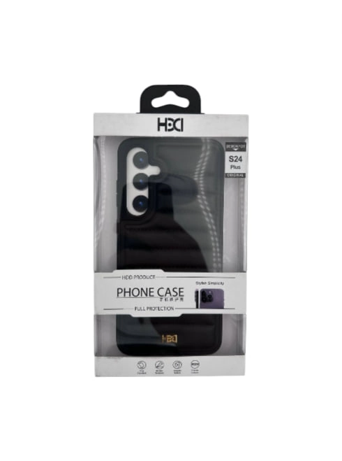 Samsung Galaxy S24 Plus uchun HDD Leather Pillows HBC-020 qora g‘ilofi O'zbekistonda