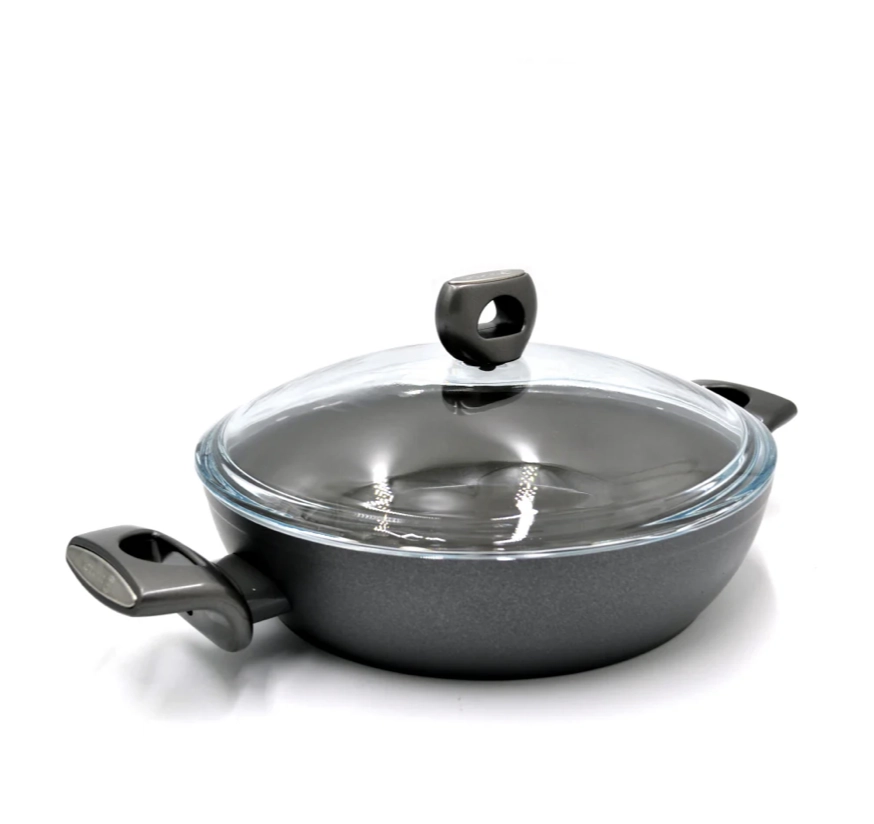 Korkmaz Nora 28 sm 3.6 l (A3935) alyuminiy, yopishmaydigan kastryulkasi, Black onlayn