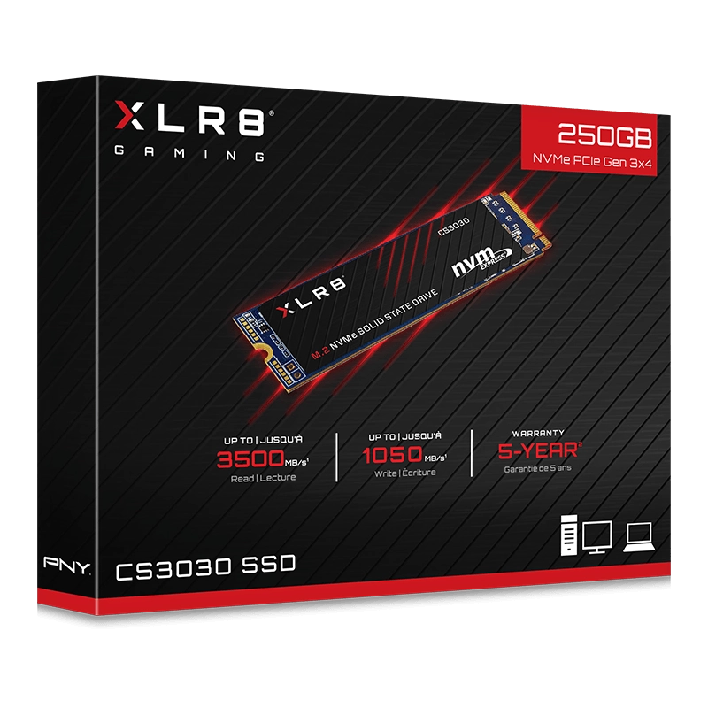 SSD PNY XLR8 250GB M.2 недорого