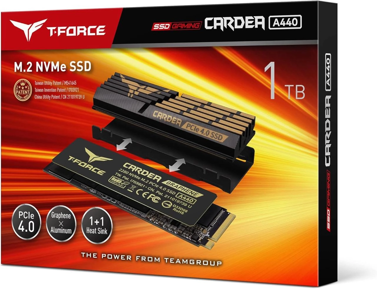 Team Group CARDEA A440 M.2 PCIe 4.0 SSD 1TB arzon