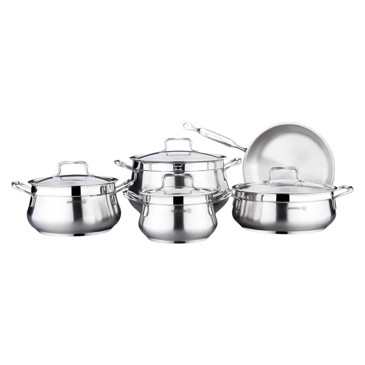 Korkmaz Stara oshxona idish-tovoqlari to‘plami 8 dona (A1969) , Silver sotib olish