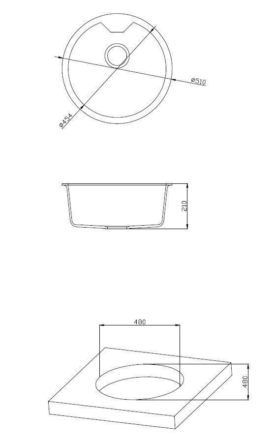 Кухонная мойка Hofmann SRA51BK/HF недорого